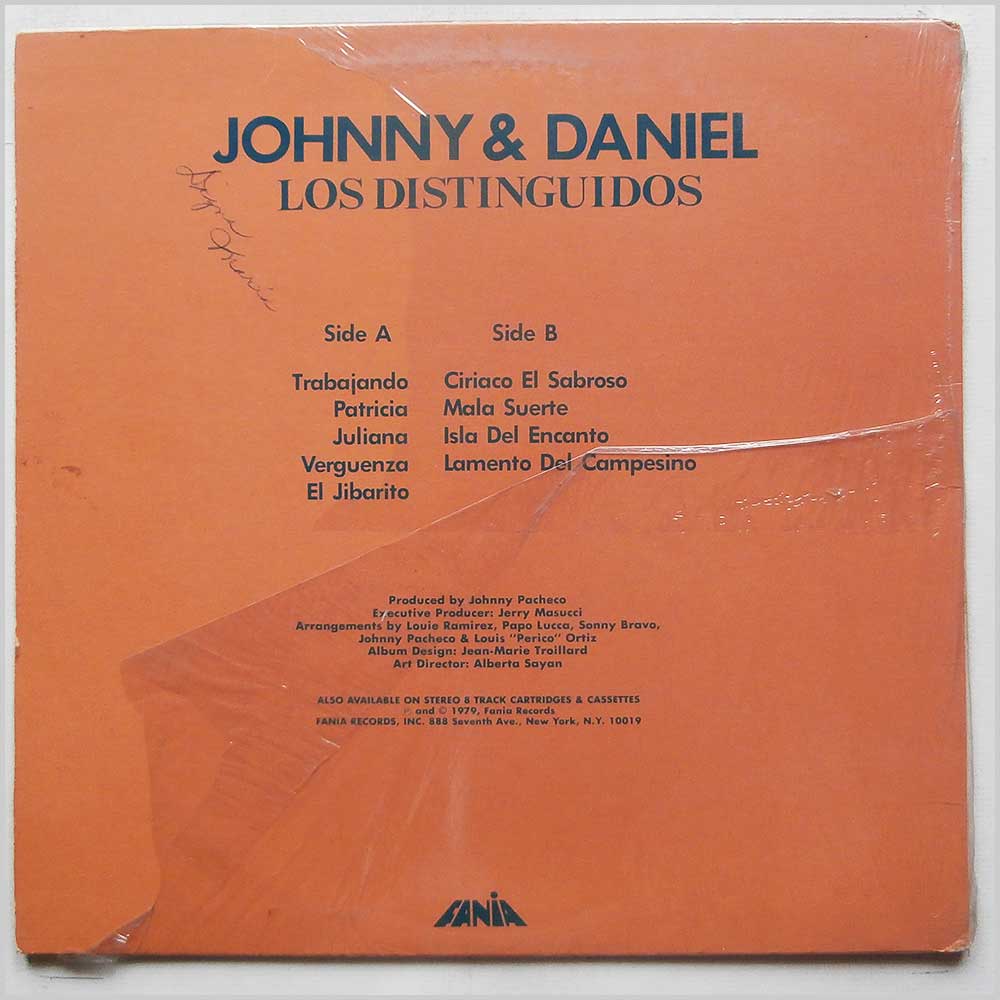 Johnny Pacheco, Daniel Santos - Johnny and Daniel: Los Distinguidos  (JM-00549) 