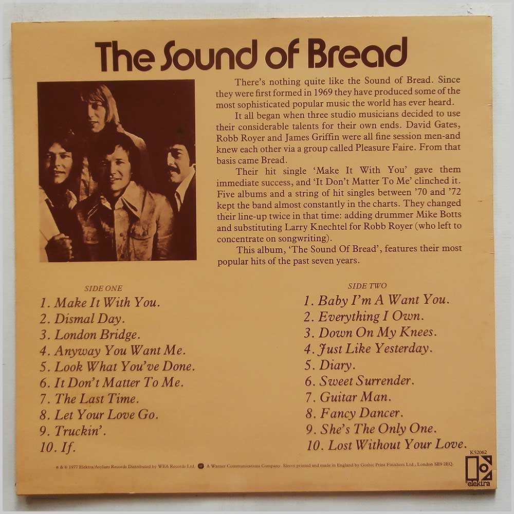 Bread - The Sound Of Bread  (K52062) 