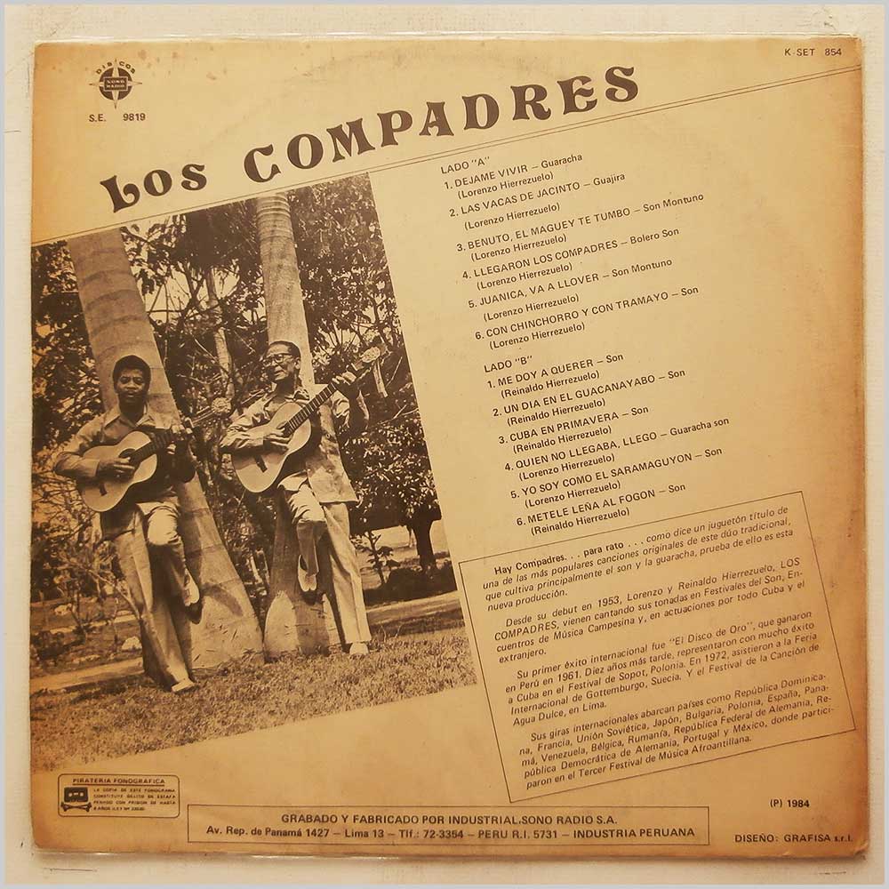 Los Compadres - Y Llegaron  (K-SET 854) 