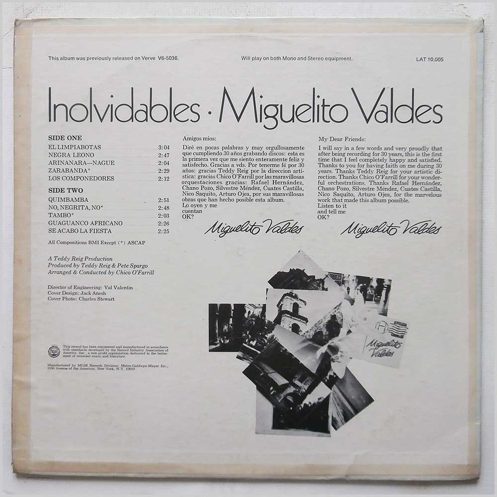 Miguelito Valdes - Inolvidables  (LAT 10 005) 