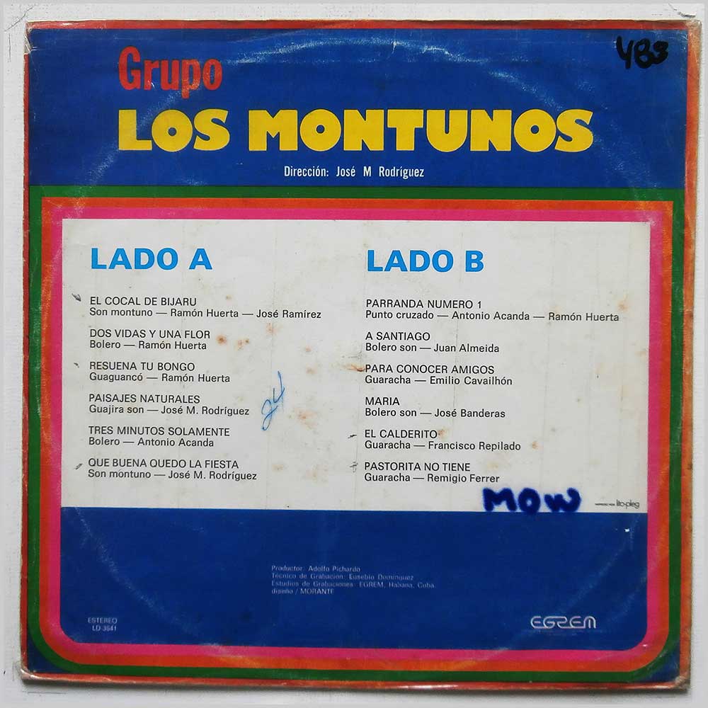 Grupo Los Montunos - Grupo Los Montunos  (LD-3641) 