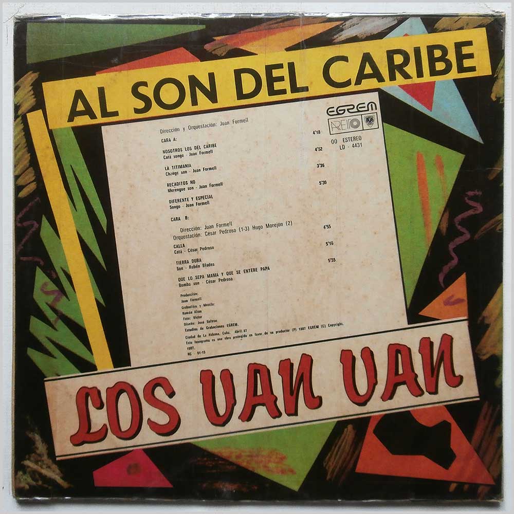Los Van Van - Al Son Del Caribe  (LD-4431) 