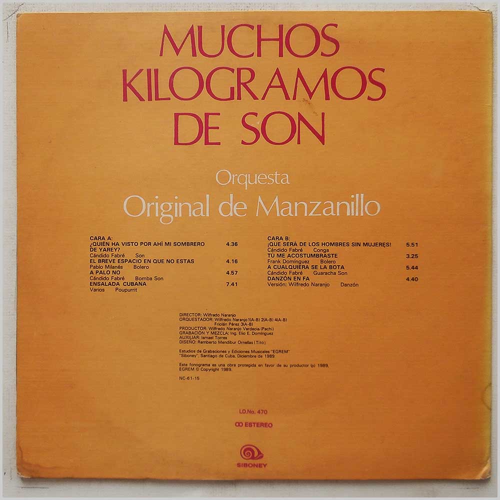 Orquesta Original De Manzanillo - Muchos Kilogramos De Son  (LD-470) 