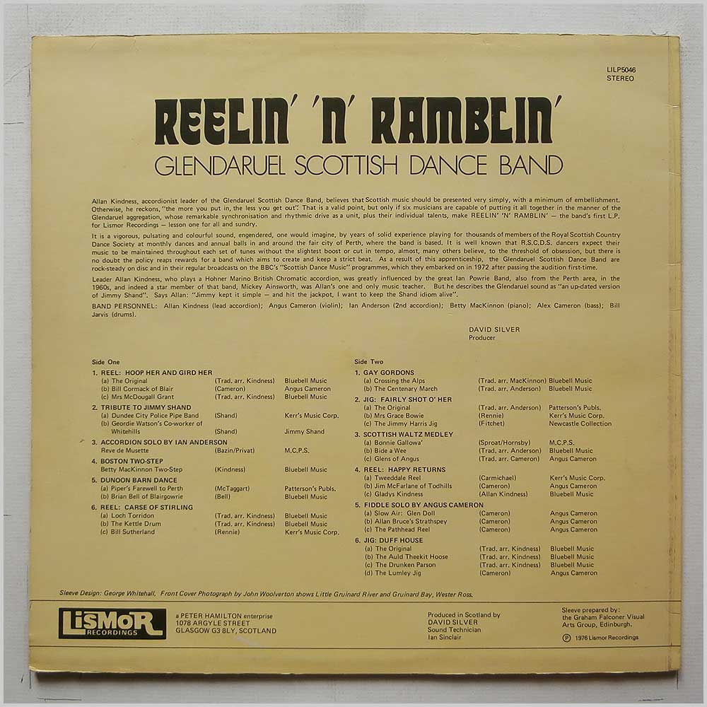 Glendaruel Scottish Dance Band - Reelin' 'n' Ramblin'  (LILP 5046) 