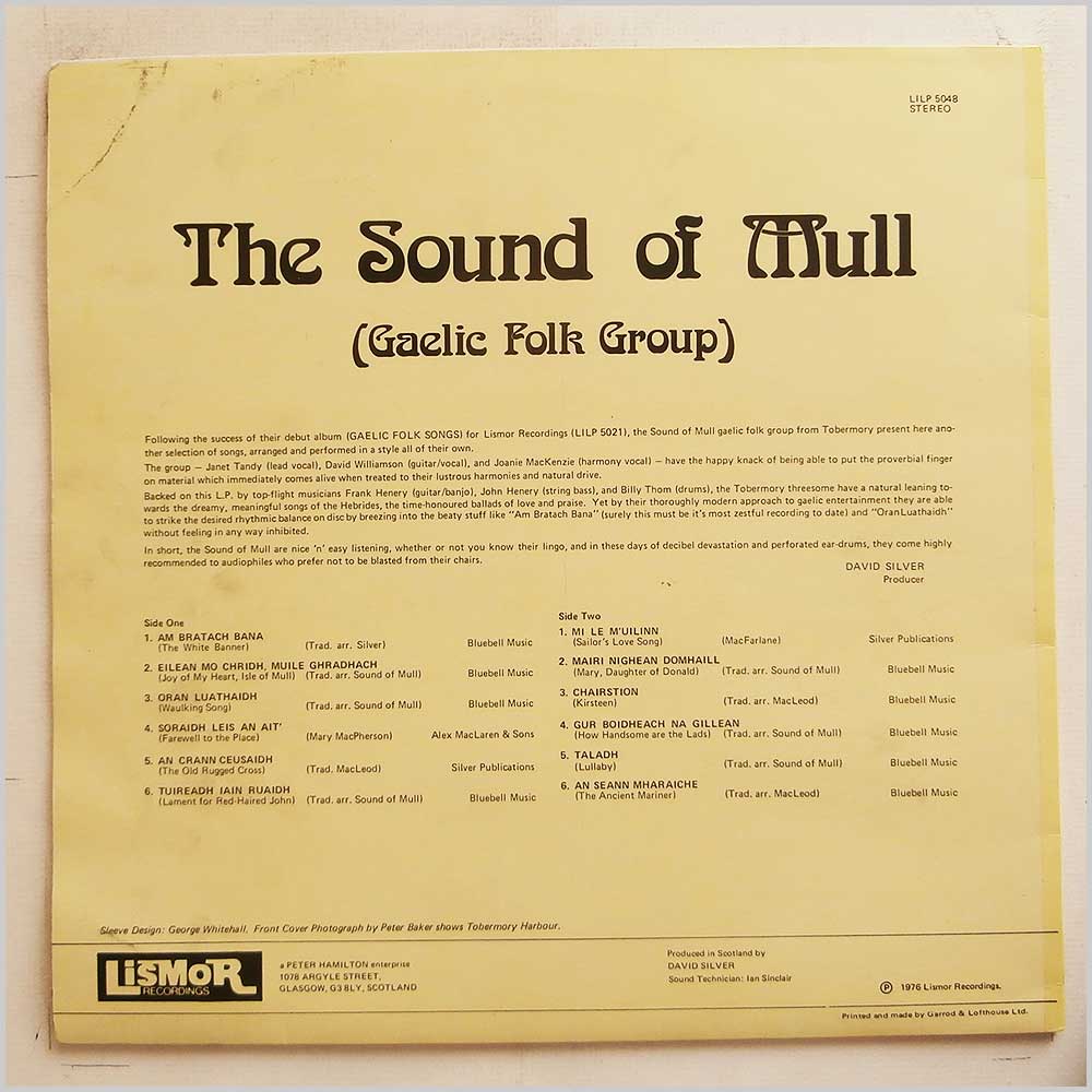 The Sound Of Mull - The Sound Of Mull (Gaelic Folk Group)  (LILP 5048) 
