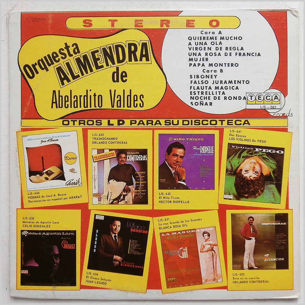 Orquesta Almendra, Abelardito Valdes - Danzones De Salon Vol.1  (LIS-597) 