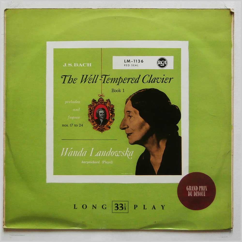 Wanda Landowska - J.S. Bach: The Well-Tempered Clavier Book I, Preludes and Fugues Nos. 17-24  (LM-1136) 
