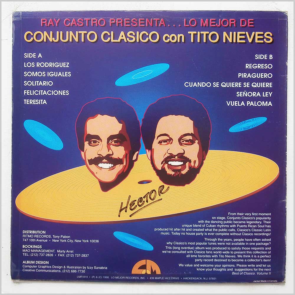 Conjunto Clasico Con Tito Nieves - Ray Castro Presenta Lo Mejor De Conjunto Clasico Con Tito Nieves  (LMR 819) 