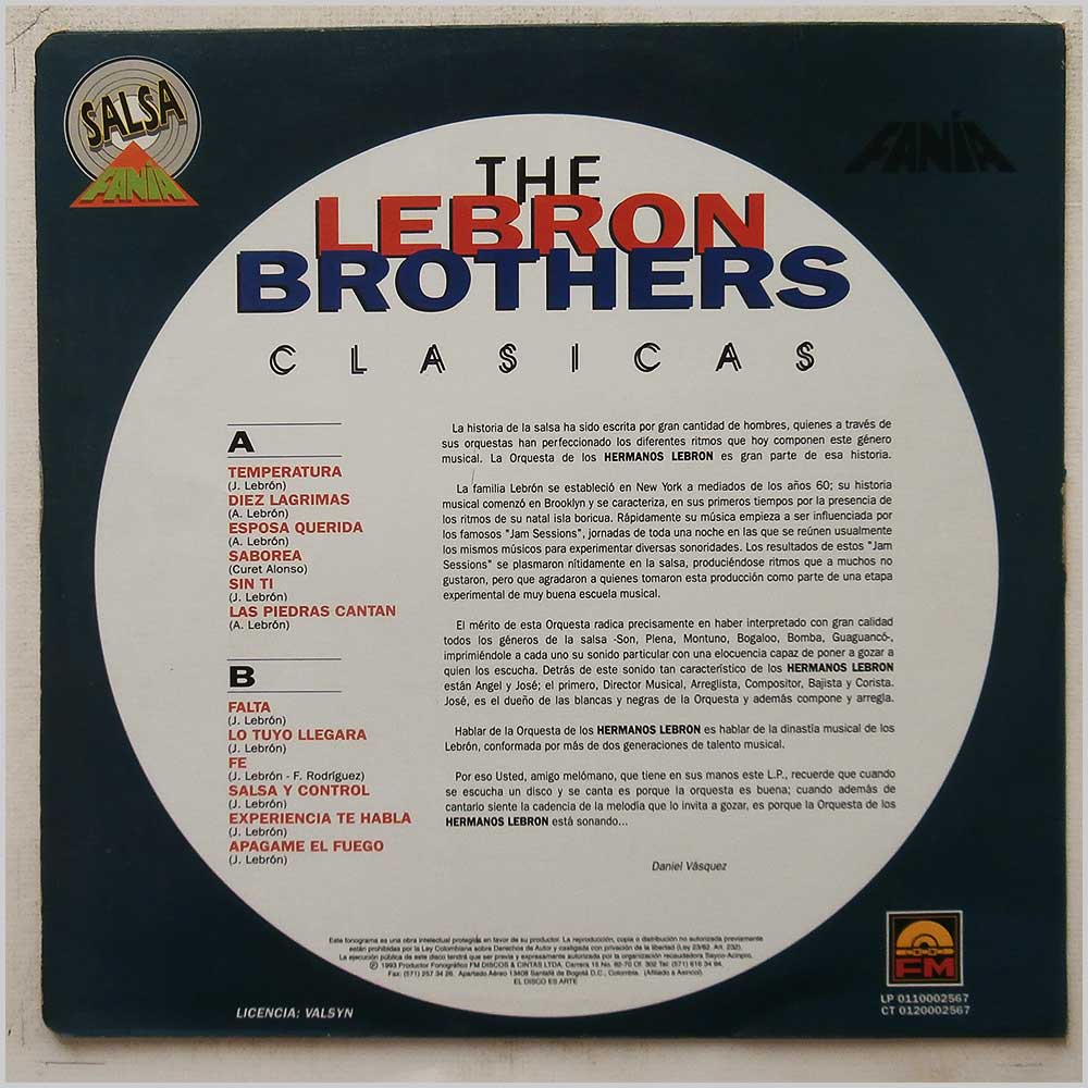 The Lebron Brothers - Clasicas  (LP 0110002567) 