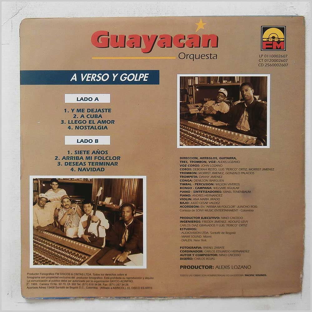 Guayacan Orquesta - A Verso Y Golpe  (LP 01 10002607) 