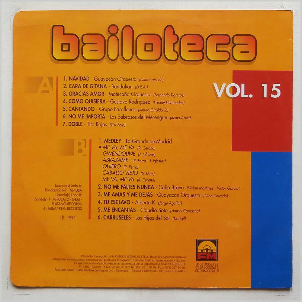 Various - Bailoteca Vol.15  (LP 0110002615) 