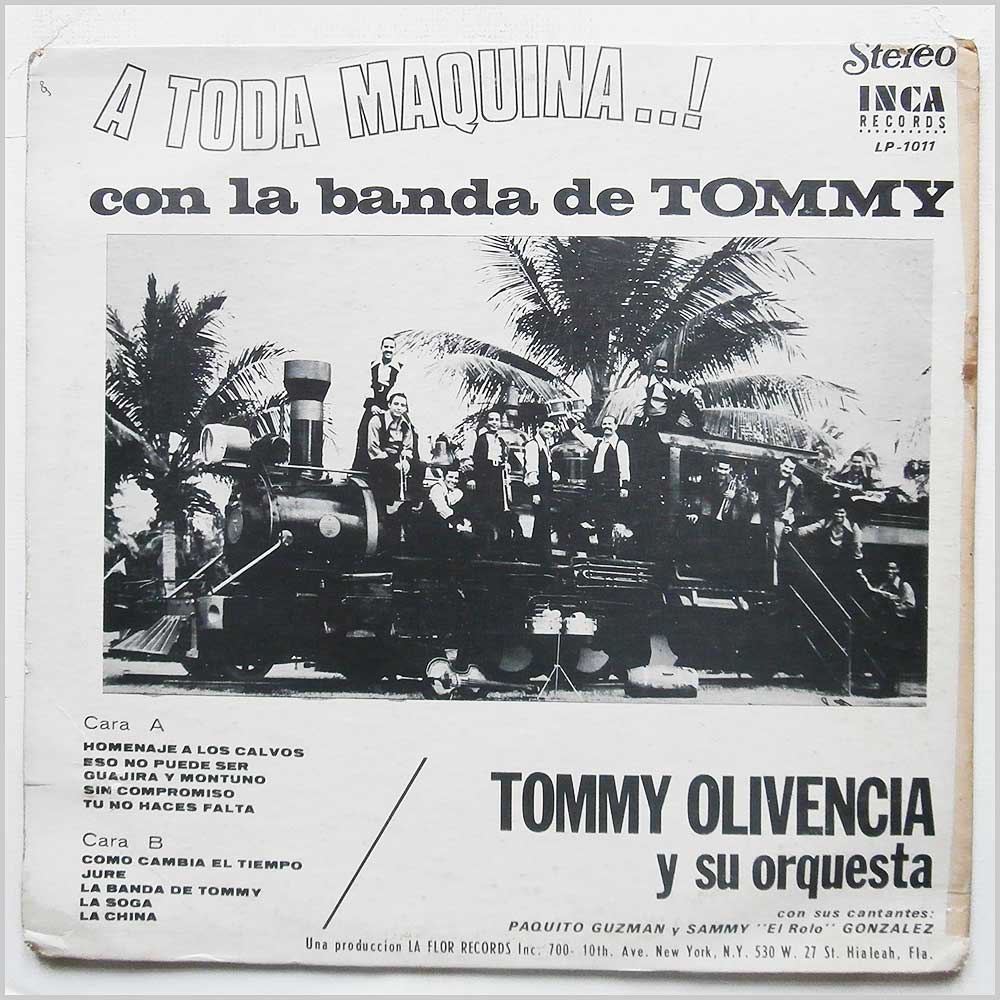 Tommy Olivencia Y Su Orquesta - A Toda Maquina Con La Banda De Tommy!  (LP-1011) 