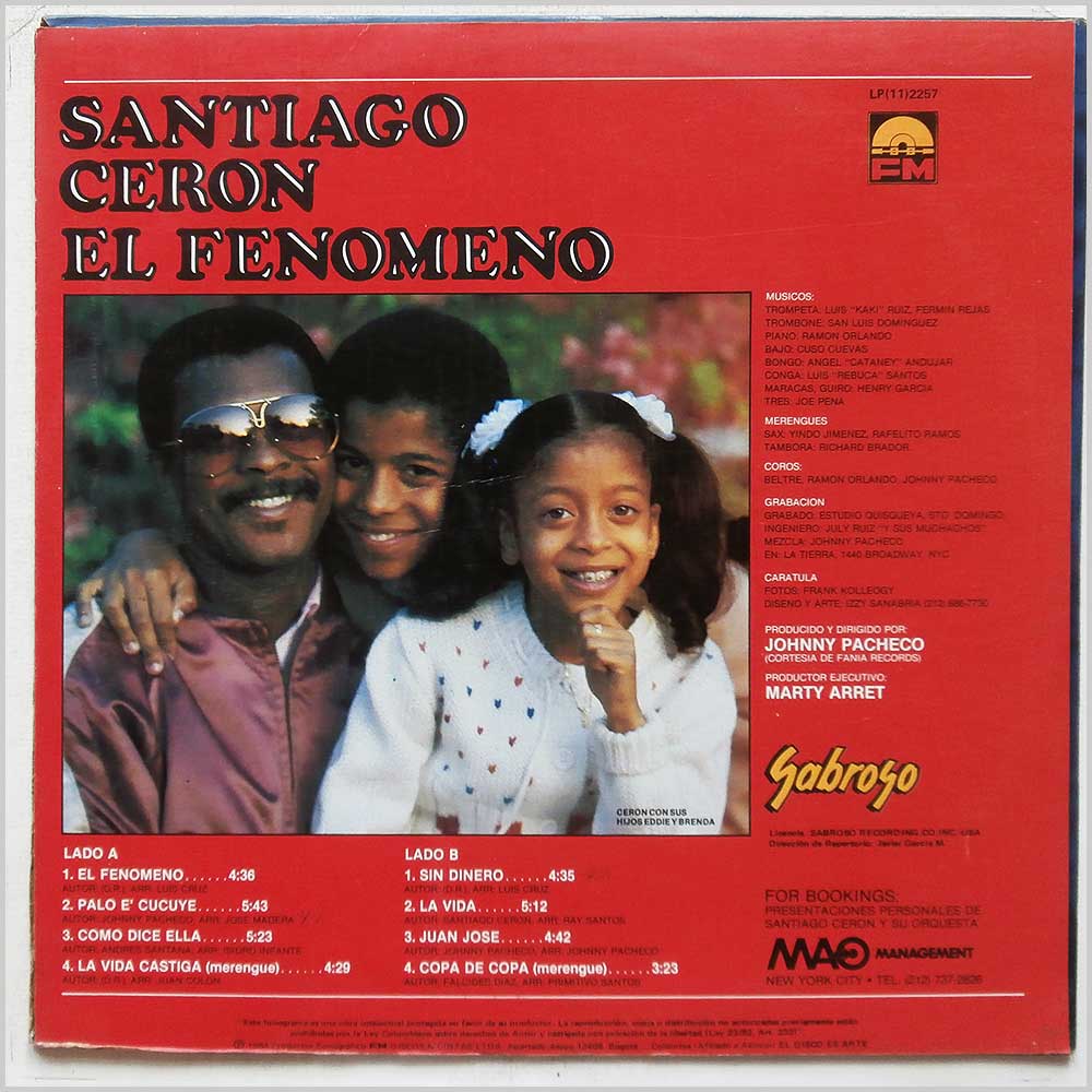 Santiago Ceron - El Fenomeno  (LP (11) 2257) 