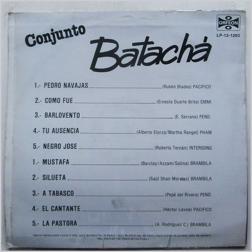 Conjunto Batacha - Conjunto Batacha  (LP-12-1293) 