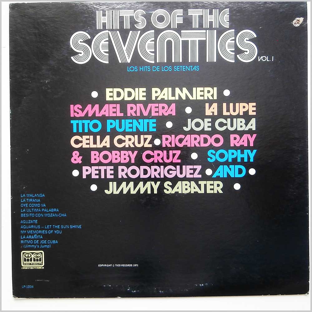 Various - Hits Of The Seventies Vol. 1  (LP-1234) 