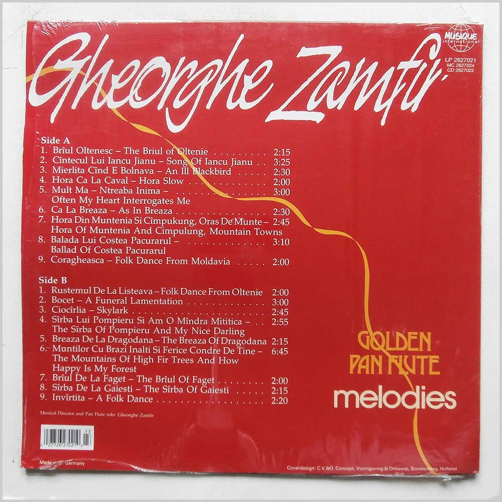 Gheorghe Zamfir - Golden Pan Fluet Melodies  (LP 2627021) 