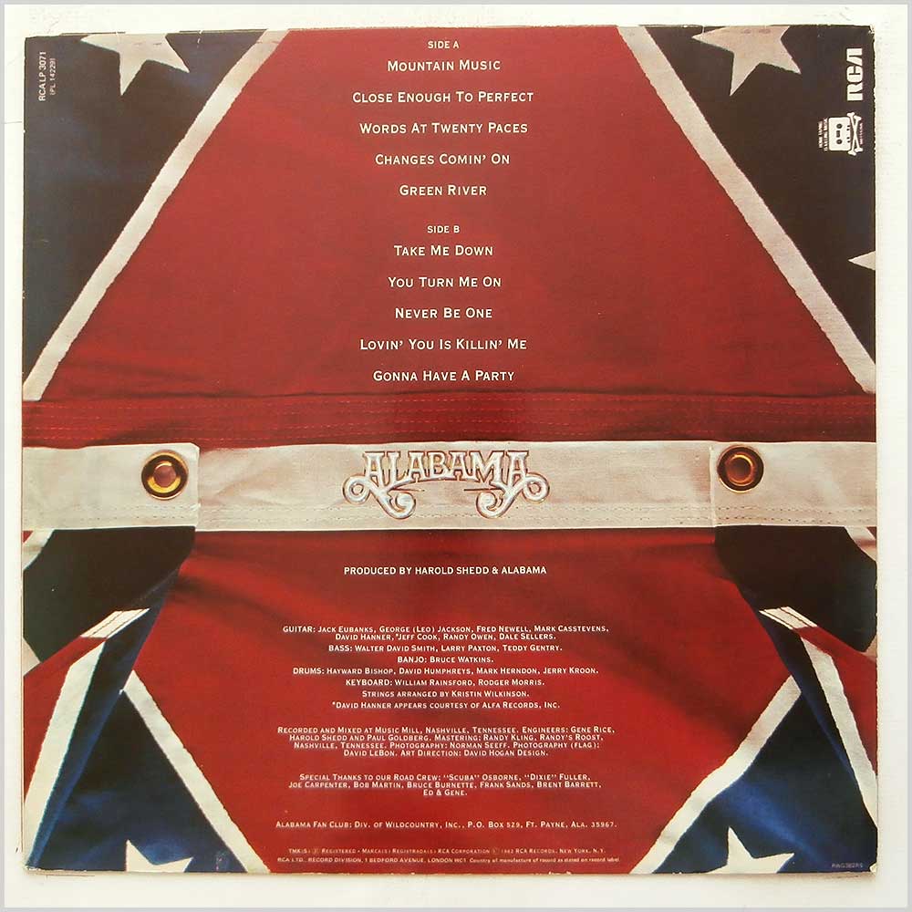 Alabama - Mountain Music  (LP 3071) 