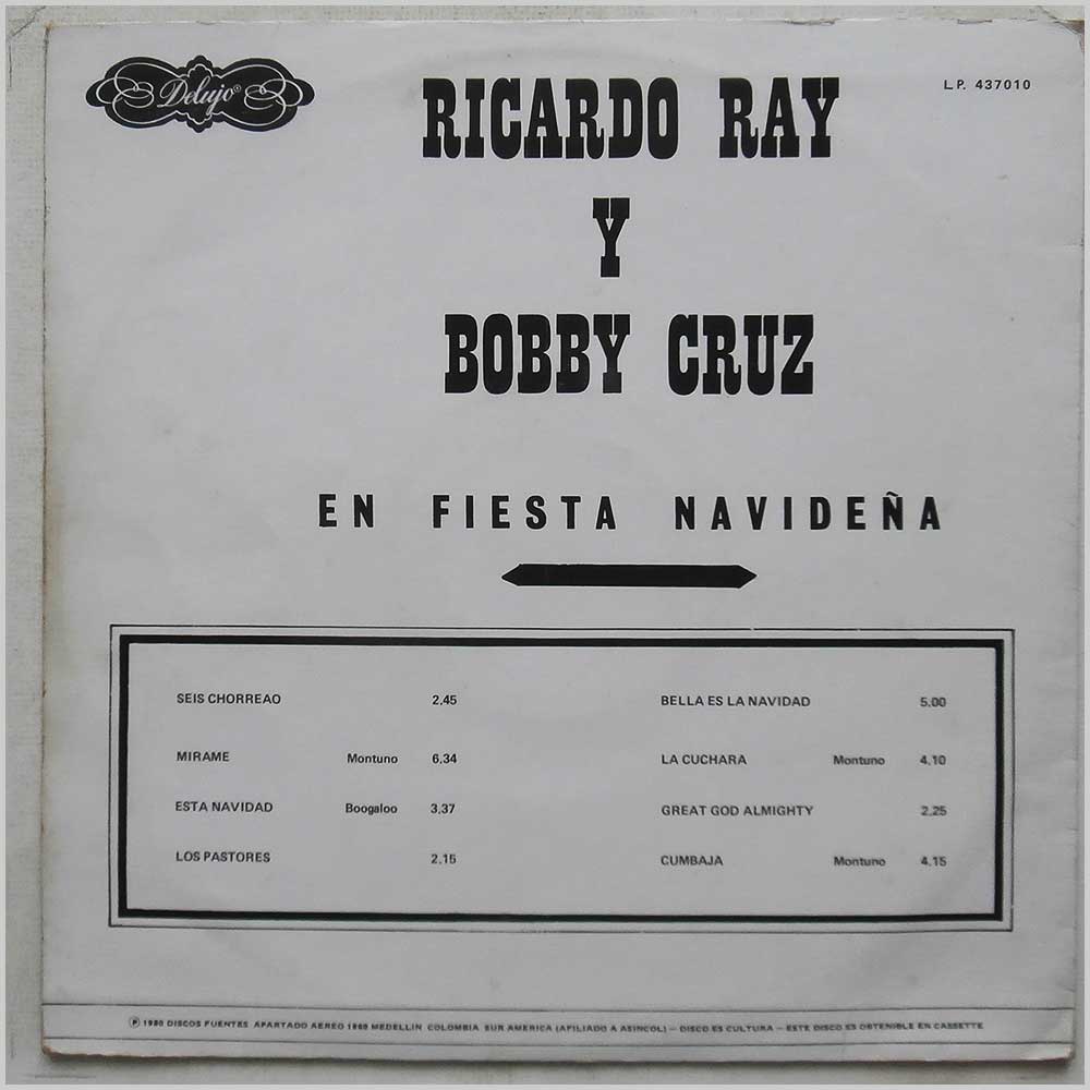 Richard Ray Y Bobby Cruz - En Fiesta Navidena  (LP. 437010) 