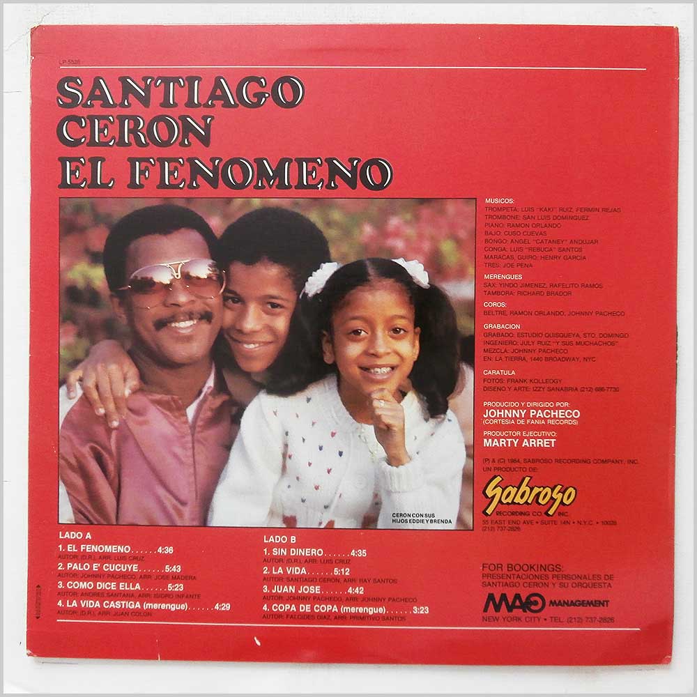 Santiago Ceron - El Fenomeno  (LP 5526) 