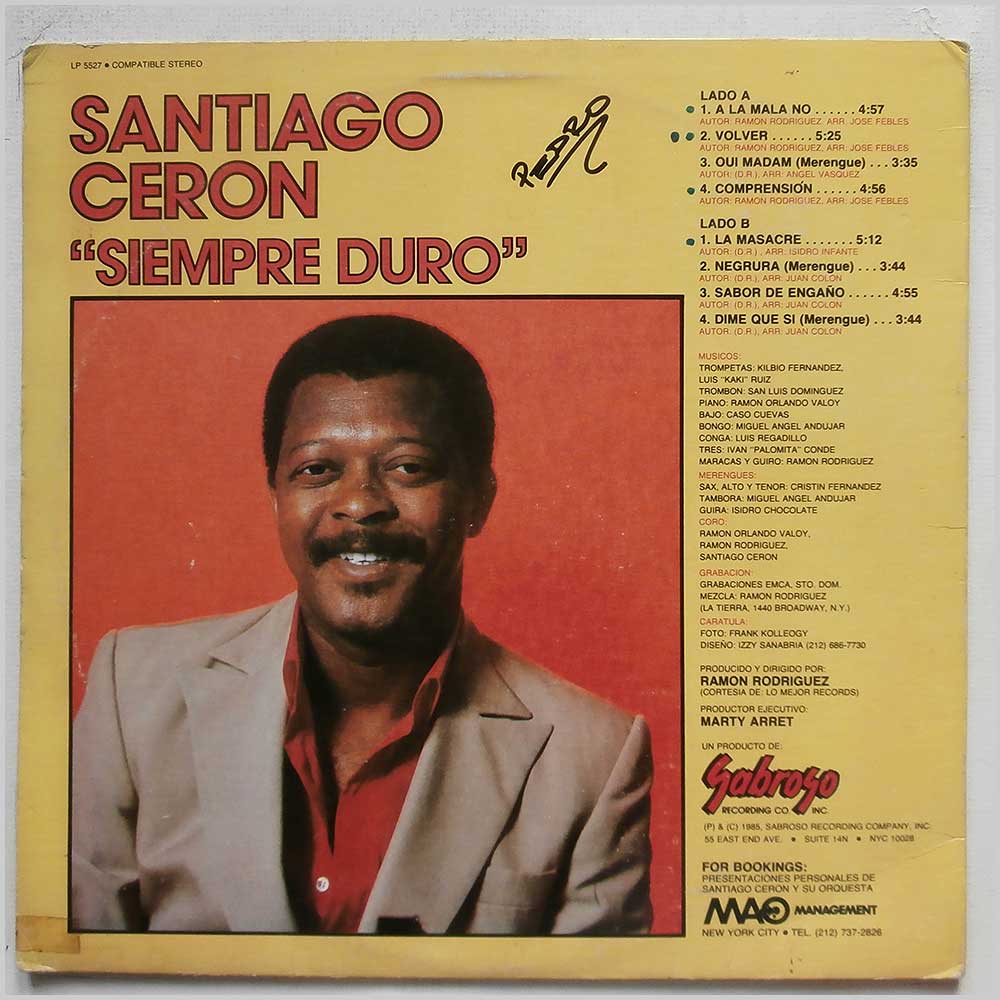 Santiago Ceron - Siempre Duro  (LP 5527) 