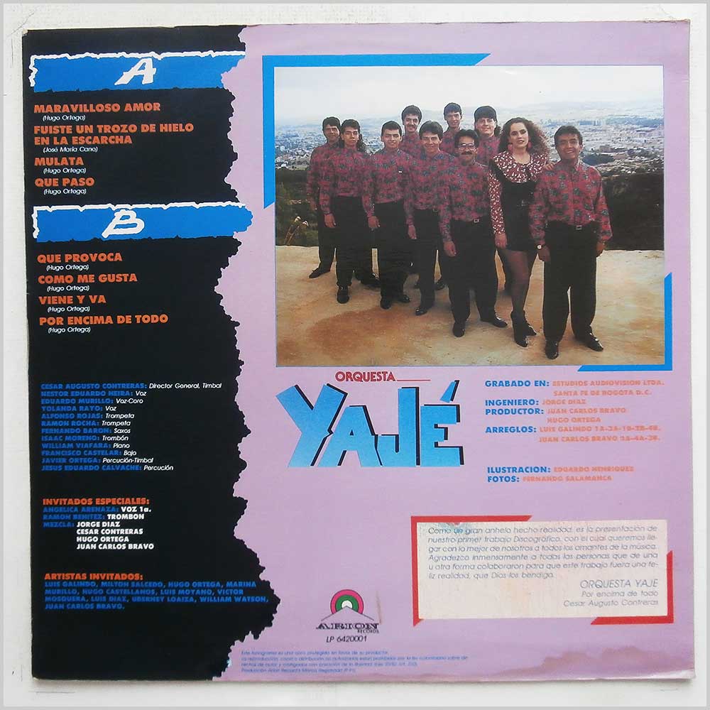 Orquesta Yaje - Por Encima de Todo  (LP 6420001) 