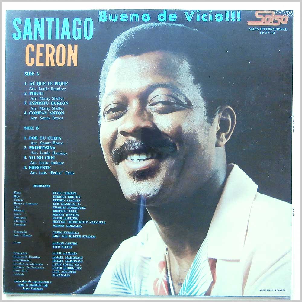 Santiago Ceron - Bueno De Vico  (LP 734) 