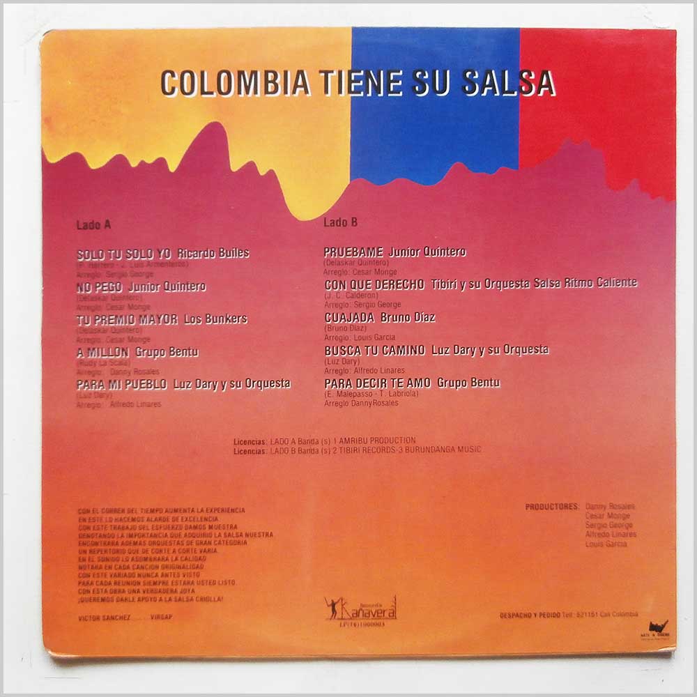 Various - Colombia Tiene Su Salsa  (LP (76)1000003) 