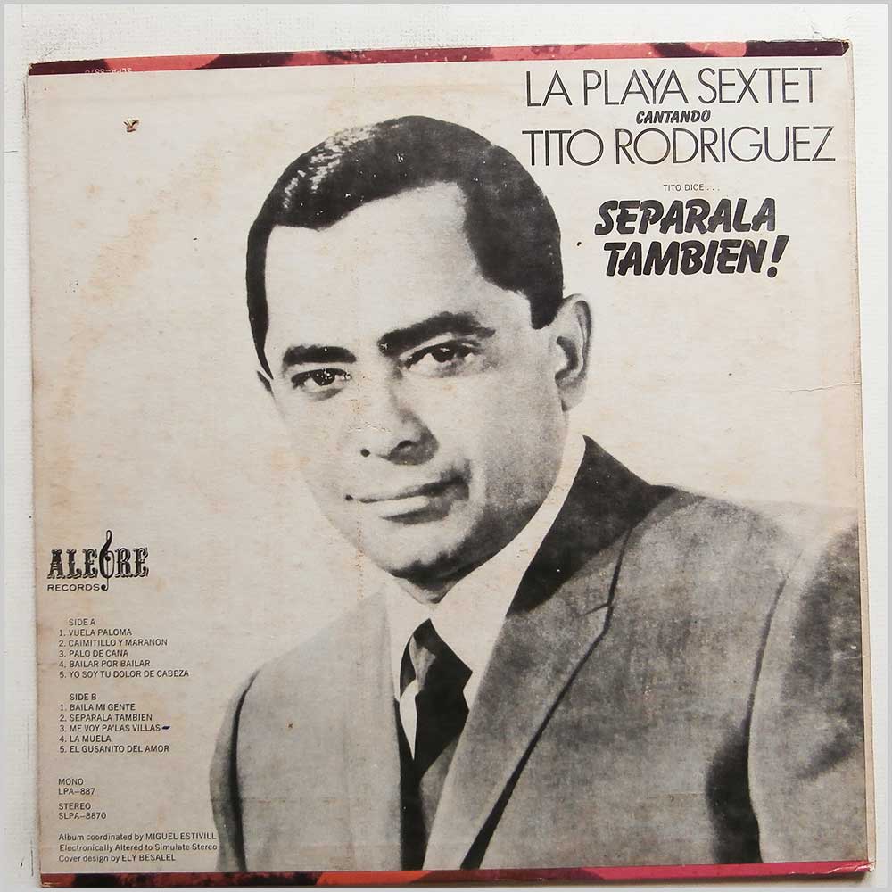 La Playa Sextet, Tito Rodriguez  - Tito Dice Separala Tambien!  (LPA-887) 
