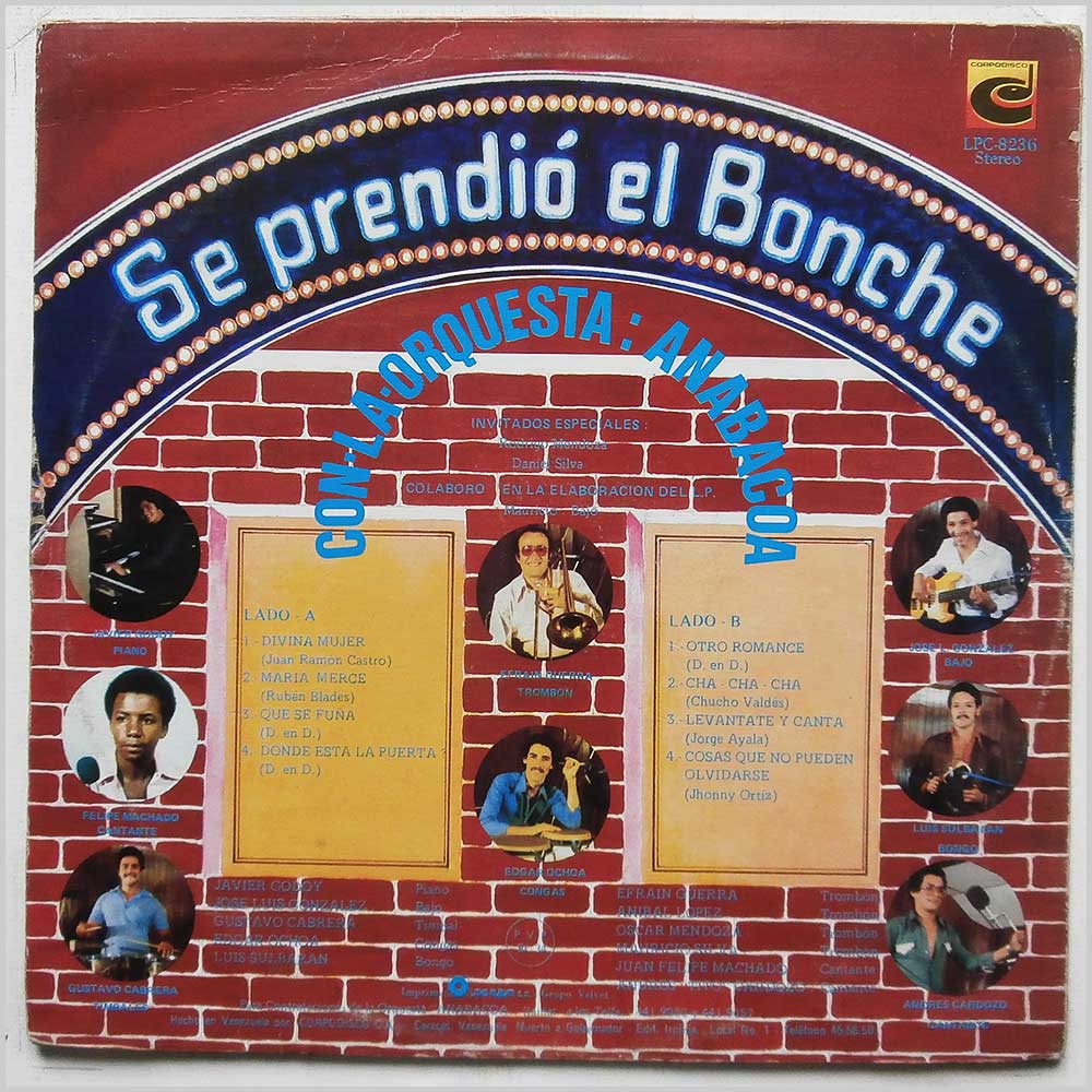 La Orquesta Anabacoa - Se Prendio El Bonche  (LPC-8236) 