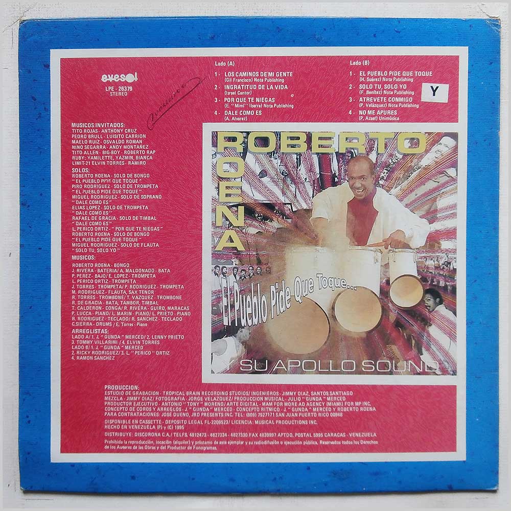 Roberto-Roena-Vinyl-Record-Latin-Salsa-Music-LP Latin Music Record