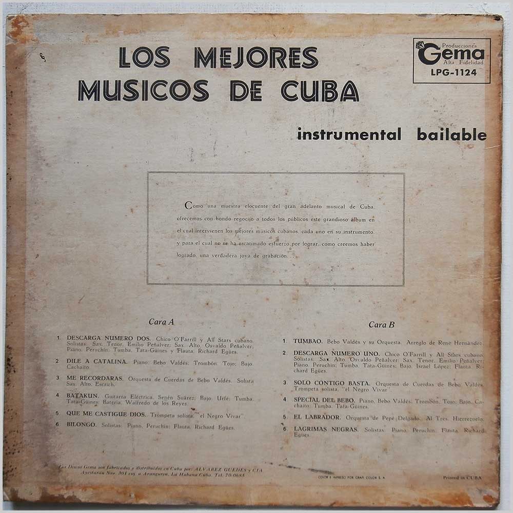 Various - Los Mejores Musicos De Cuba  (LPG-1124) 