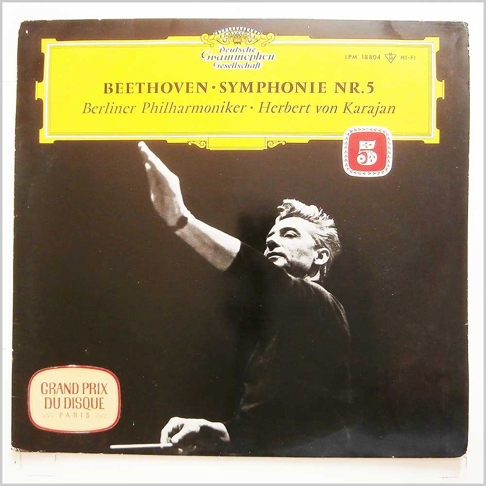 Herbert Von Karajan, Berliner Philharmoniker - Beethoven: Symphonie Nr.5  (LPM 18 804) 