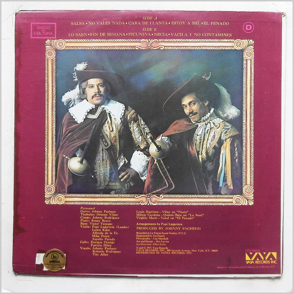 Johnny Pacheco, Pupi Legarreta - Los Dos Mosqueteros, The Two Musketeers  (LPS 88839) 
