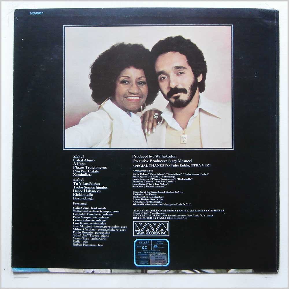 Celia Cruz, Willie Colon - Solamente Ellos Pudieron Hacer Este Album  (LPS-88857) 