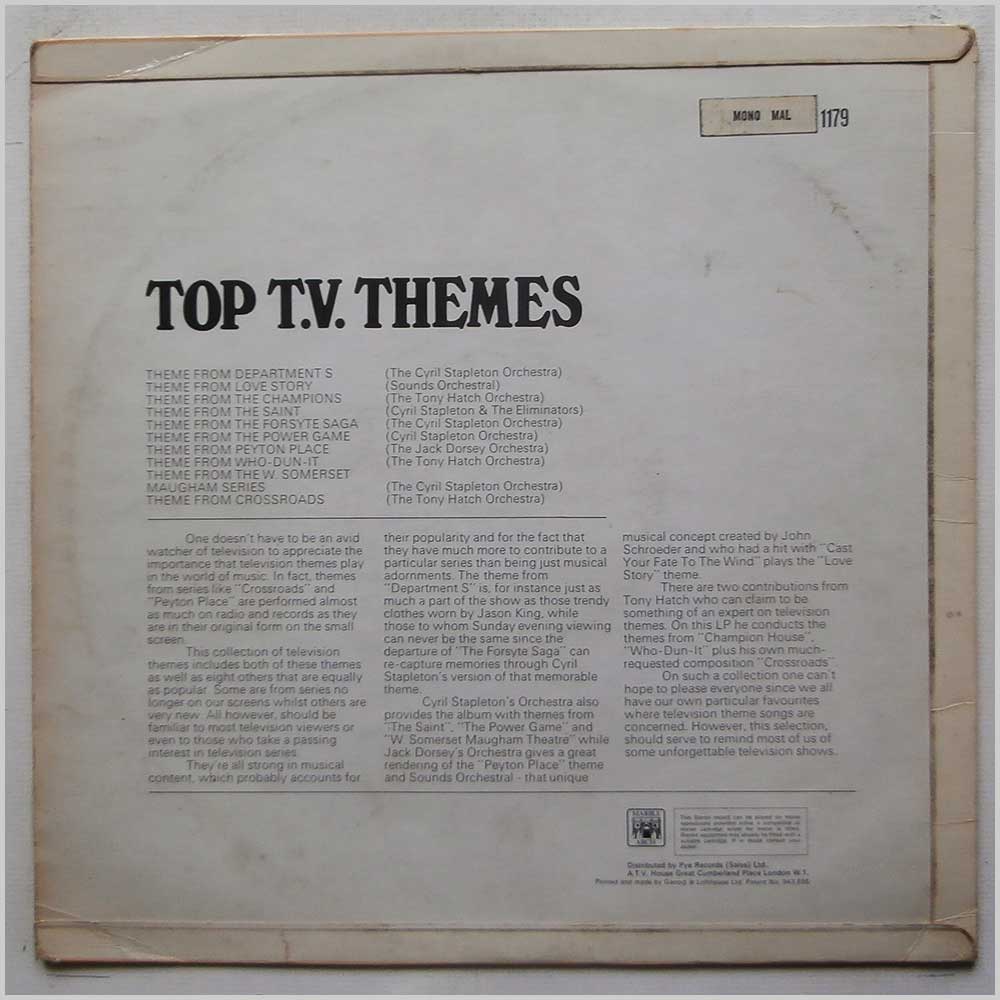 Various - Top T.V. Themes  (MAL 1179) 