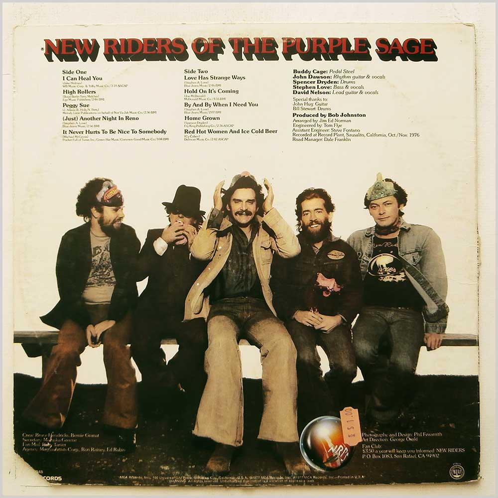 New Riders Of The Purple Sage - Who Are Those Guys?  (MCA-2248) 