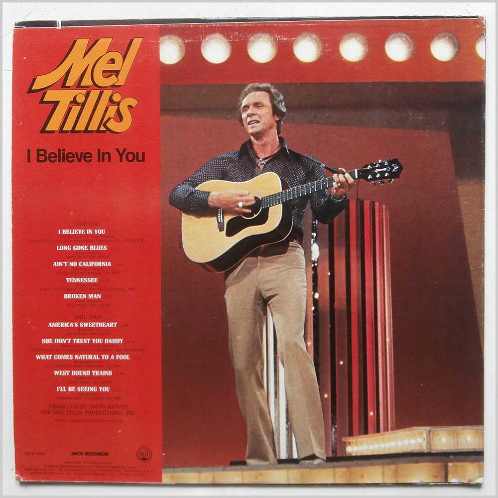 Mel Tillis - I Believe In You  (MCA-2364) 