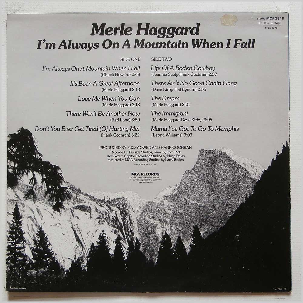 Merle Haggard - I'm Always On A Mountain When I Fall  (MCF 2848) 