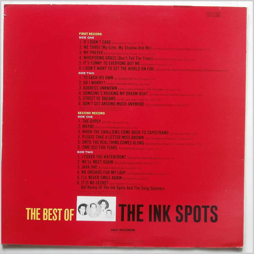 The Ink Spots - The Best Of The Ink Spots  (MCLD 607) 
