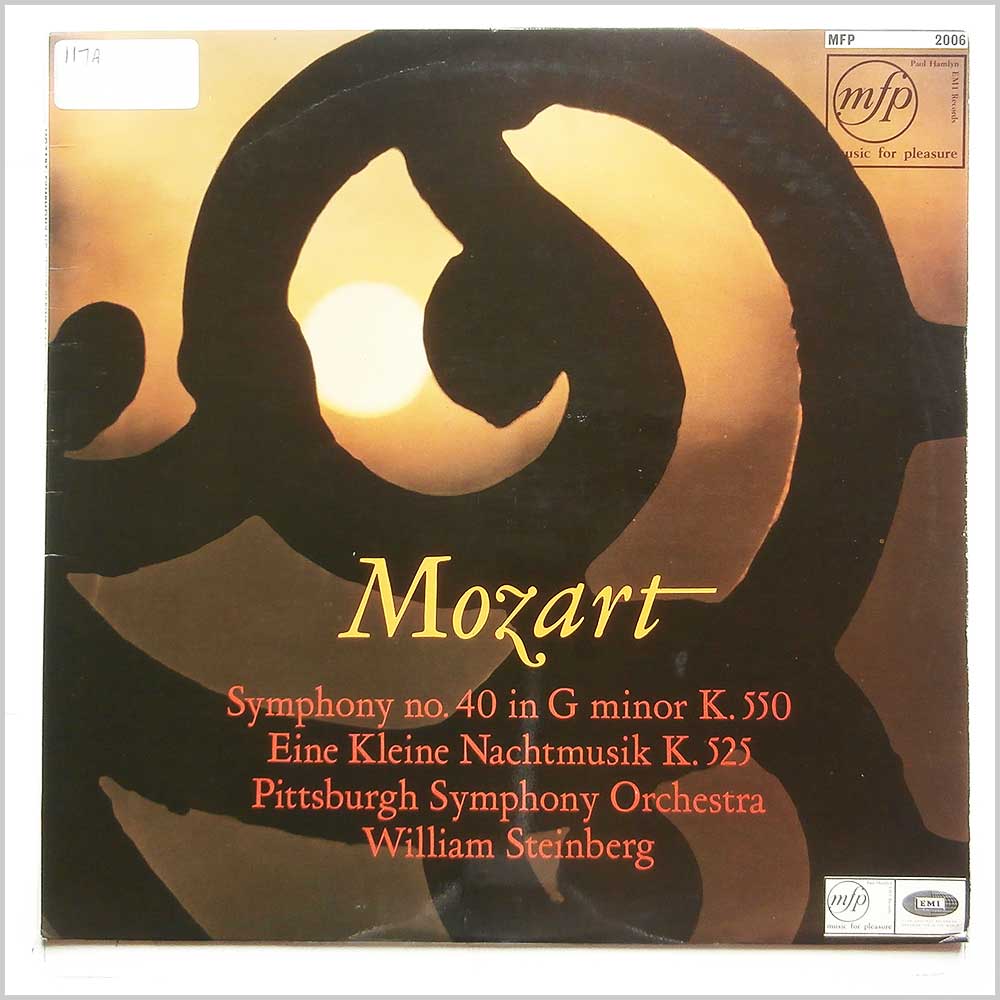 William Steinberg, Pittsburgh Symphony Orchestra - Mozart: Symphony No. 40 in G Minor, Eine Kleine Nachtmusik  (MFP 2006) 