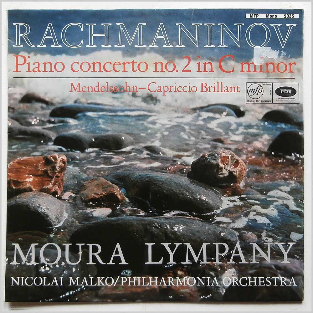 Moura Lympany, Nikolai Malko, Philharmonia Orchestra - Rachmaninov: Piano Concerto No. 2 in C Minor, Op. 18, Mendelssohn: Capriccio Brilliant in B Minor, Op. 22  (MFP 2035) 