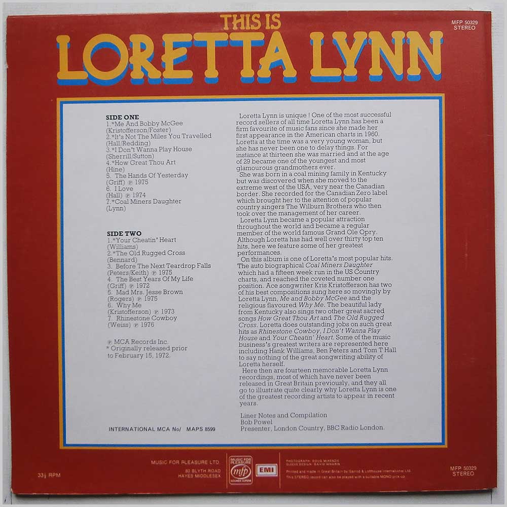 Loretta Lynn - This Is Loretta Lynn  (MFP 50329) 
