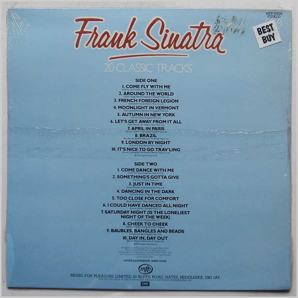 Frank Sinatra - 20 Classic Tracks  (MFP 50530) 
