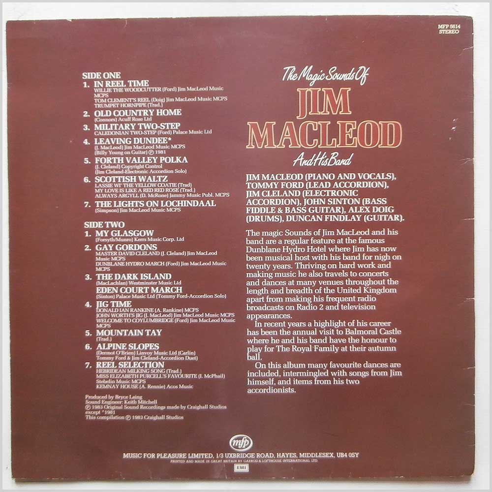 Jim MacLeod and His Band - The Magic Sounds Of Jim MacLeod and His Band  (MFP 5614) 