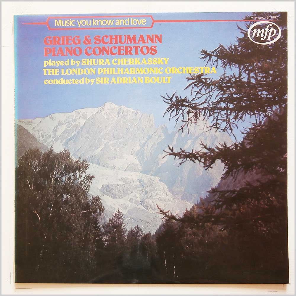 Sir Adrian Boult, The London Philharmonic Orchestra - Grieg and Schumann: Piano Concertos  (MFP 57002) 