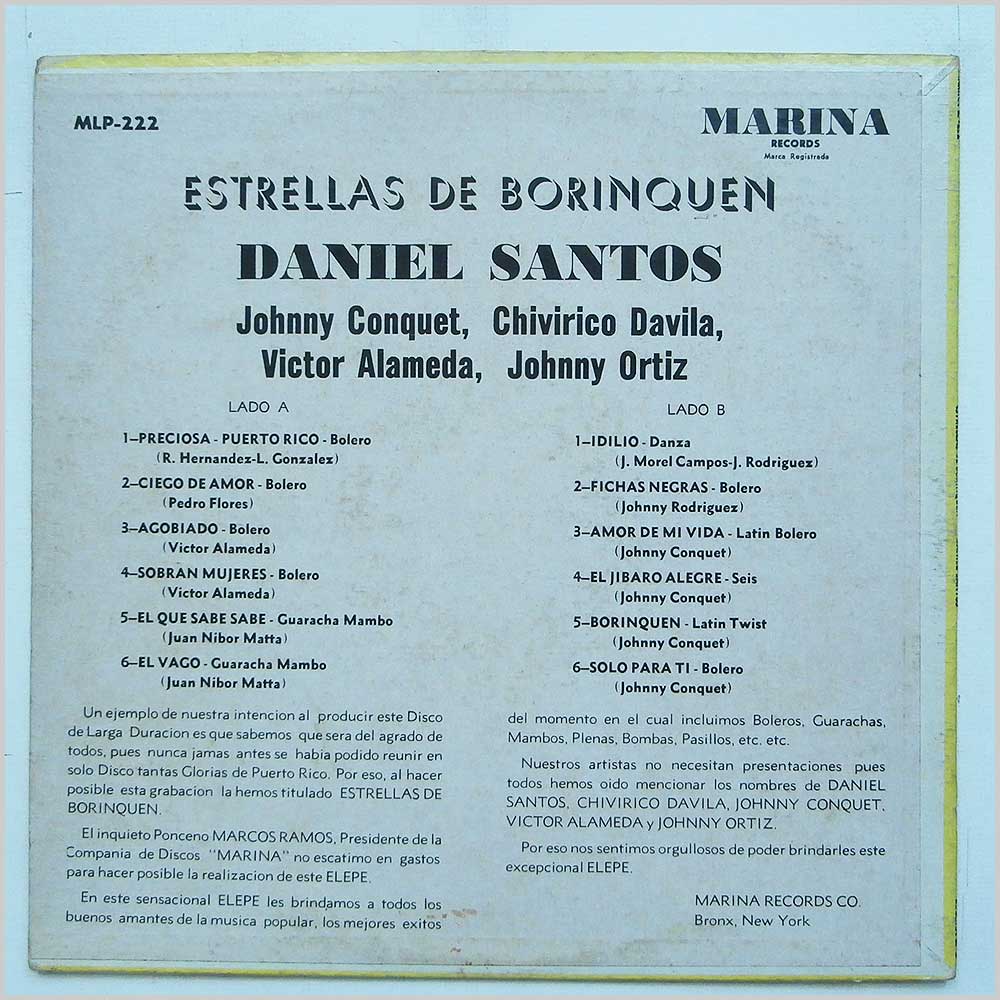 Various - Estrellas De Borinquen  (MLP-222) 