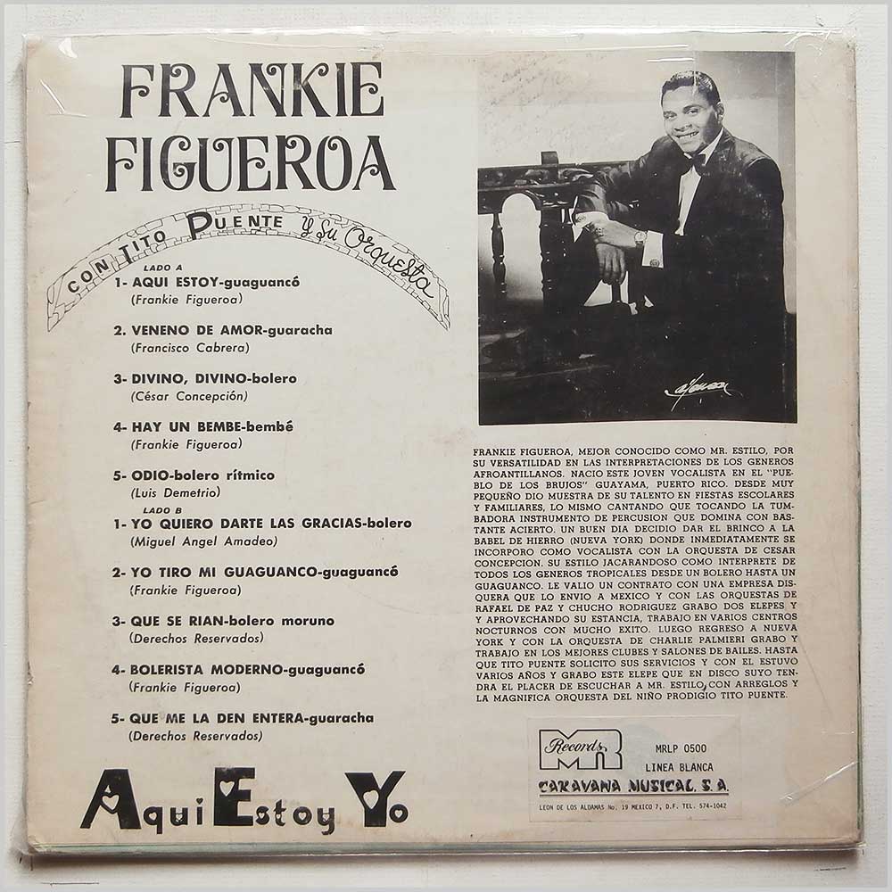 Frankie Figueroa, Tito Puente Y Su Orquesta - Aqui Estoy Yo  (MRLP 0500) 