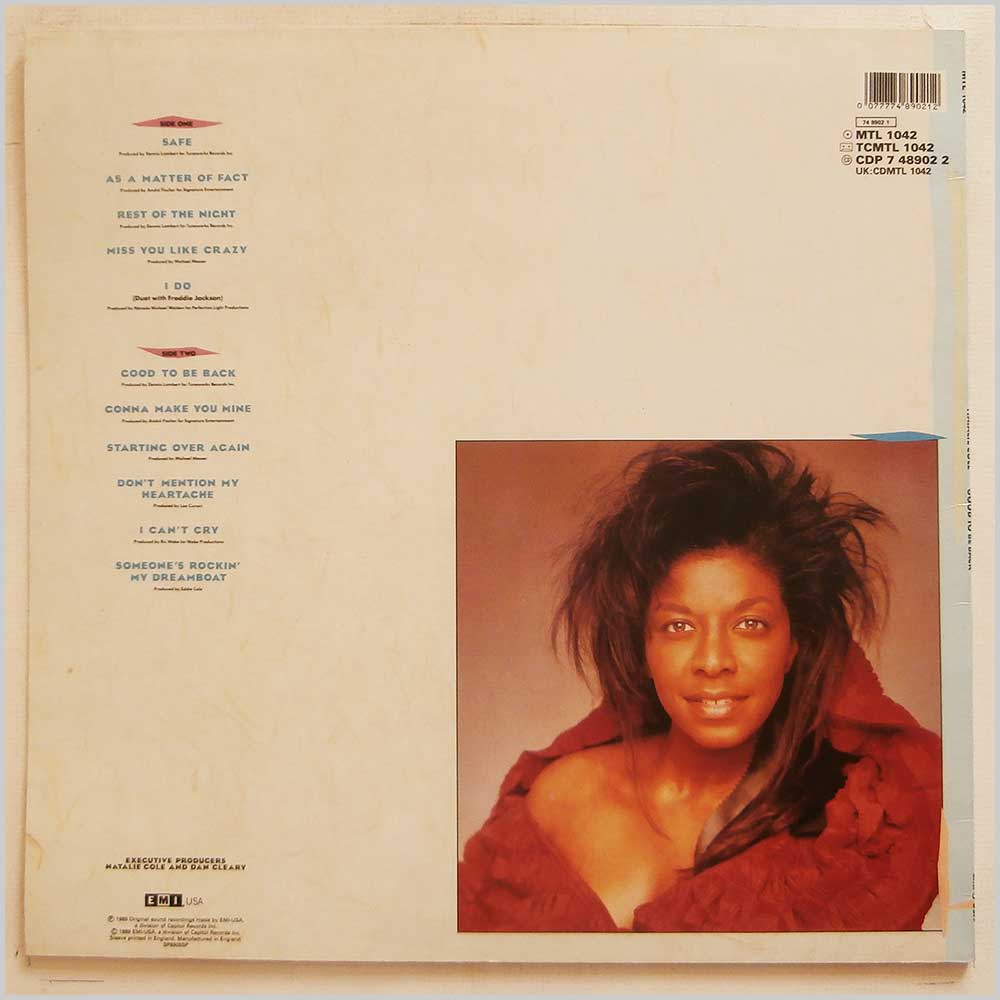 Natalie Cole - Good To Be Back  (MTL 1042) 