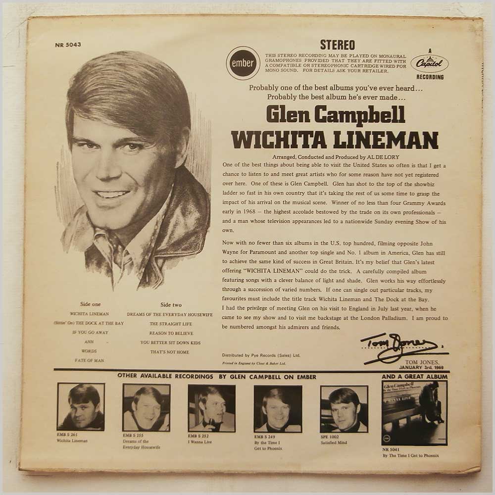 Glen Campbell - Wichita Lineman  (NR 5043) 
