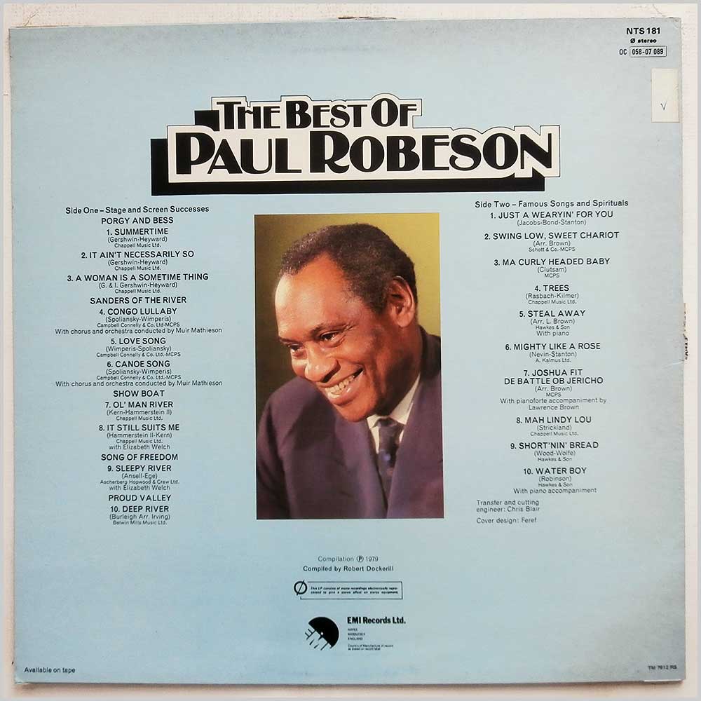 Paul Robeson - The Best Of Paul Robeson  (NTS 181) 